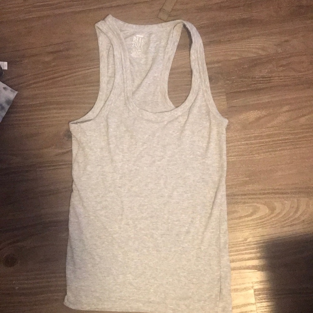 S aerie heathered grey tank